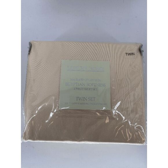 New LUXURY HOME 1600 Series Collection Egyptian Softness 4 Piece Sheet Set Twin - Picture 1 of 6